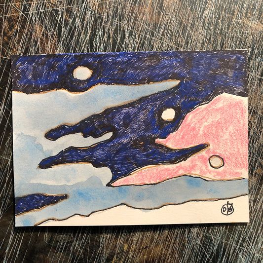 Pink Cloud (7.5 x 5.5")